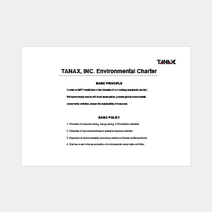 TANAX, INC.  Environmental Charter